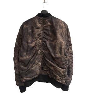 DIESEL MA-1 ブルゾン フライトジャケット ムラ染め XL チャコールグレーA62226170