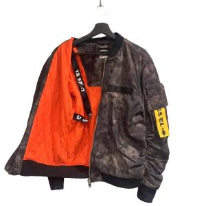 DIESEL MA-1 ブルゾン フライトジャケット ムラ染め XL チャコールグレーA62226170