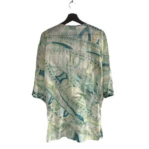 Emilio Pucci カットソー 長袖 総柄 38 緑 グリーン WGA