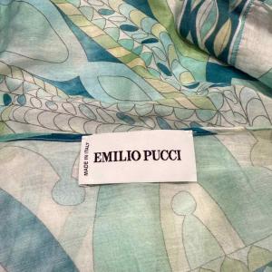 Emilio Pucci カットソー 長袖 総柄 38 緑 グリーン WGA