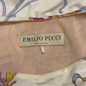 Emilio Pucci ワンピース 総柄 ひざ丈 36 ピンク WGA