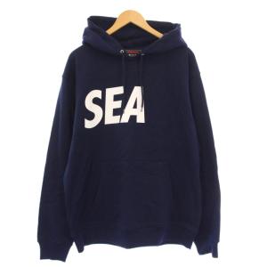 WIND AND SEA HONDA ホンダ LOGO HOODIE ロゴフーディ プルオーバーパーカー スウェット 長袖 L ネイビー