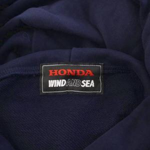 WIND AND SEA HONDA ホンダ LOGO HOODIE ロゴフーディ プルオーバーパーカー スウェット 長袖 L ネイビー