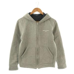 HH-T009 AD2011 ドット柄 ジップパーカー ブルゾン スウェット S グレー /ES OS