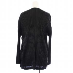 PLEATS PLEASE ISSEY MIYAKE イッセイミヤケ プリーツカーディガン トッパー 3 ブラック PP91-JO242