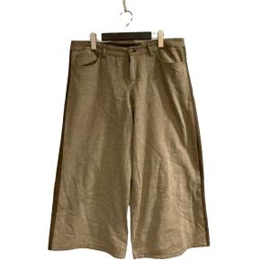 ワイドパンツ ストレート サイド ライン ベージュ WGA