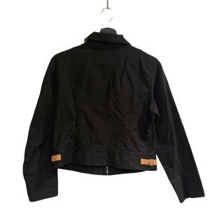 BURBERRY LONDON ジャケット ブルゾン ジップアップ ノバチェック 160A 黒 ブラック WGA