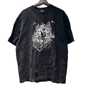 Tシャツ 半袖 グラフィックプリント XL 黒 ブラック WGA