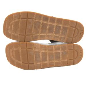 UGG australia コンフォートサンダル エナメル レザー 24cm 黒 ブラック /JS WGA