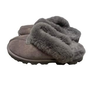 UGG ファーサンダル スリッポン コケット US6 グレー WGA