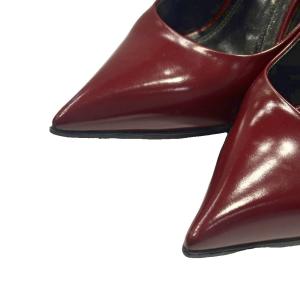 CELINE パンプス ハイヒール ポインテッドトゥ 36.5 バーガンディ WGA