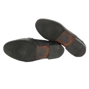 Salvatore Ferragamo ローファー シューズ ガンチーニ スリッポン レザー 6 黒 ブラック /JS WGA