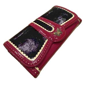 ANNA SUI 箱あり 長財布 蝶々 ピンク 黒 ブラック WGA