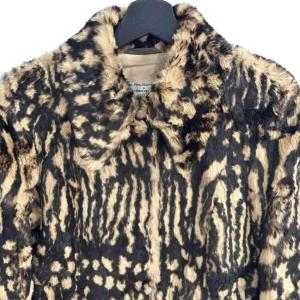 PHILOSOPHY di ALBERTA FERRETTI レザージャケット レオパード柄 ベージュ系 38 約S WGA