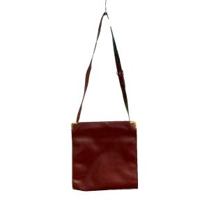 Cartier 2WAY バッグ 皮革 がま口 ワインレッド WGA