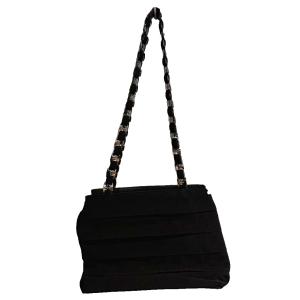 Salvatore Ferragamo トートバッグ レイヤードデザイン チェーン 黒 ブラック WGA