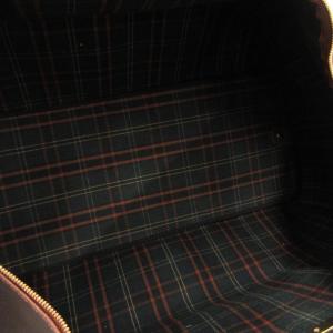 dunhill ボストンバッグ PVC ロゴ ファスナー開閉 ダークブラウン /JS WGA