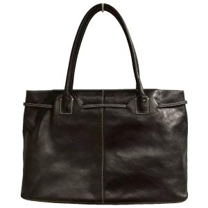 Agnes b. VOYAGE レザートートバッグ ハンドバッグ 黒 ブラック WGA