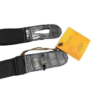 TOD'S タグ付き THE BELT ベルト 切り替え 黒 ブラック WGA