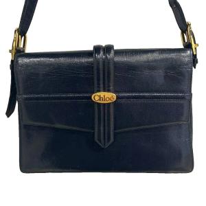 Chloe ミニバニティバッグ ショルダーバック 2way 紺 ネイビー WGA