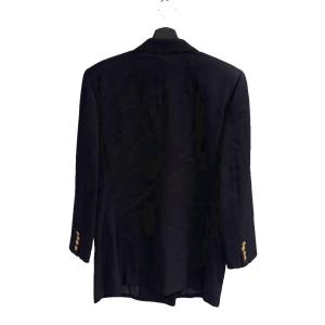 Aquascutum ジャケット ブレザー ダブル ウール 金ボタン 11 紺 ネイビー WGA
