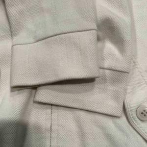 BURBERRY LONDON パーカー ジップアップ フラップポケット ガンフラップ 38 白 ホワイト WGA