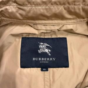 BURBERRY LONDON コート フード ジップ 46 ベージュ WGA