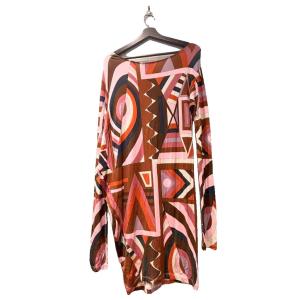 Emilio Pucci ワンピース 幾何学模様 4 赤 レッド WGA
