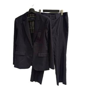 セットアップ スーツ フォーマル ジャケット シングル 1B 総裏地 パンツ スラックス ストライプ 42
