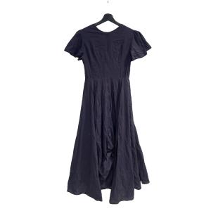 ロングワンピース コットン 36 紺 ネイビー WGA