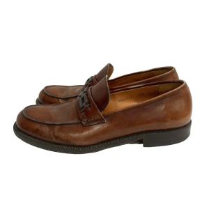 Salvatore Ferragamo ローファー レザー 9 茶 ブラウン WGA