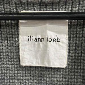 iliann loeb カーディガン ニット セーター F グレー アイボリー