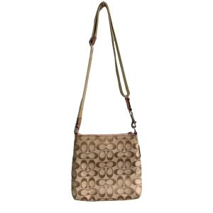 COACH PUPPY ショルダーバッグ シグネチャー 茶 ブラウン GY99