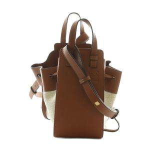 HAMMOCK MINI アナグラム ジャガード レザー バッグ 2WAY ブラウン