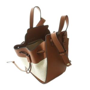 LOEWE HAMMOCK MINI アナグラム ジャガード レザー バッグ 2WAY ブラウン