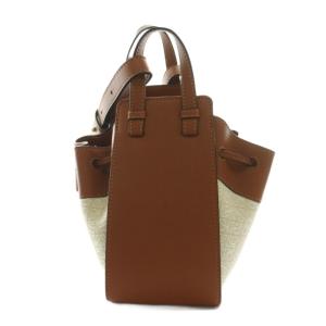 LOEWE HAMMOCK MINI アナグラム ジャガード レザー バッグ 2WAY ブラウン