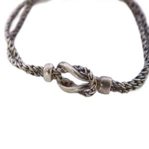 TIFFANY&Co. ダブルロープ センターノット ブレスレット 925
