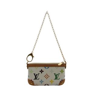 LOUIS VUITTON モノグラムマルチカラー ポシェット ホワイト M60098