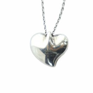 TIFFANY&Co. カーブドハート ネックレス アクセサリー ペンダント シルバー925 GY18 /MQ OH