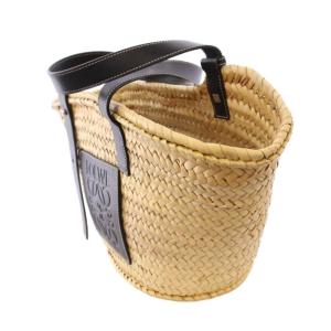LOEWE ミディアムバスケットバッグ ベージュ ブラック