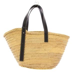 LOEWE ミディアムバスケットバッグ ベージュ ブラック