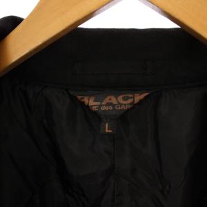 BLACK COMME des GARCONS 24SS オーバーサイズポリ縮ジャケット L ブラック 1M-J017