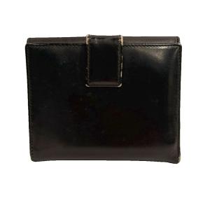 Salvatore Ferragamo 二つ折り財布 レザー メンズ 黒 ブラック GY99