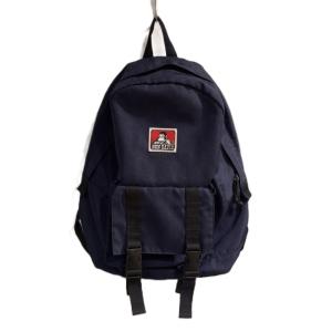 美品 デイパック リュックサック バッグパック 紺 ネイビー GY99