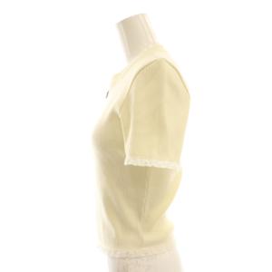 miumiu 25SS ロゴモチーフTシャツ XS アイボリー MJN580