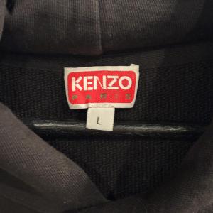 KENZO 美品 パーカー スウェット 刺繍 L 黒 ブラック