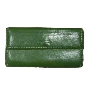 COACH 長財布 ターンロック開閉 緑 グリーン GY99