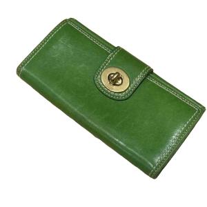 COACH 長財布 ターンロック開閉 緑 グリーン GY99