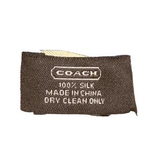 COACH スカーフ チーフ ロゴ シルク マルチカラー GY99