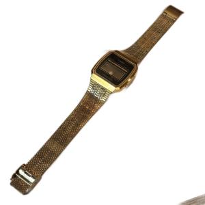 カシオトロン 腕時計 デジタル ゴールドカラー ジャンク GY99